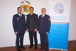 Von links Polizeioberkommissar Bernhard Dusch, Erster Polizeihauptkommissar Peter Huber und Polizeipräsident Robert Kopp